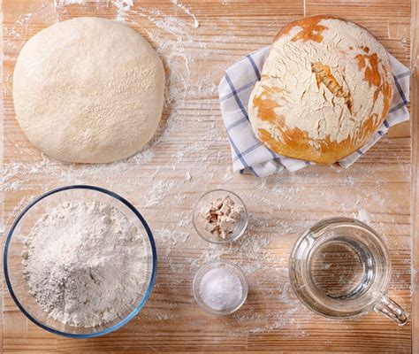 Ingrédients pour préparer des pains sans levure